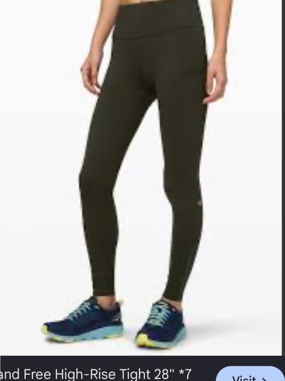 Lululemon Fast and Free High-Rise Women’s Performance Tights - 28”Olive size 6